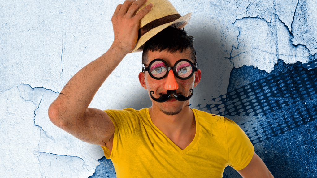 The only known photo of The Great Guy Incognito